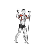 band shoulder press