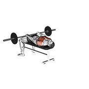 Animación de barbell front raise and pullover