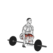 Animación de barbell one arm side deadlift