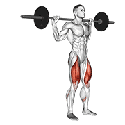 Animación de barbell rear lunge