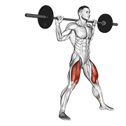 Animación de barbell side split squat v. 2