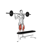 Animación de barbell step-up