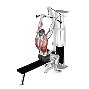 Animación de cable bar lateral pulldown