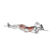 Animación de cable tuck reverse crunch