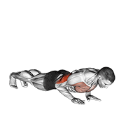 Animación de close-grip push-up