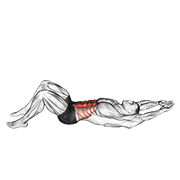Animación de crunch (hands overhead)