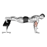 Animación de decline push-up