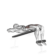 Animación de decline sit-up