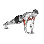 Animación de diamond push-up
