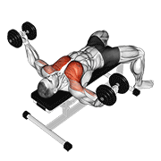 Animación de dumbbell fly