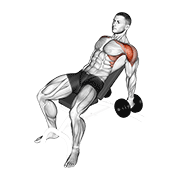 Animación de dumbbell incline raise