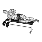 Animación de dumbbell lying pronation