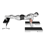 Animación de incline push up depth jump