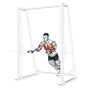 Animación de incline reverse grip push-up
