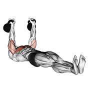 Animación de kettlebell alternating press on floor