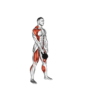 Animación de kettlebell one arm snatch