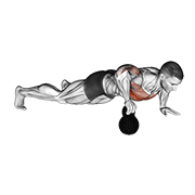 Animación de kettlebell plyo push-up