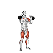 Animación de kettlebell thruster