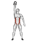 Animación de kettlebell windmill