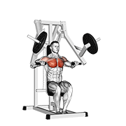 Animación de lever chest press