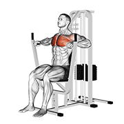 Animación de lever chest press