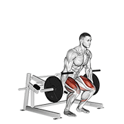 Animación de lever deadlift