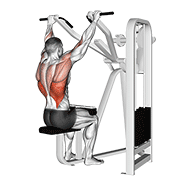 Animación de lever front pulldown