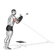 Animación de lever one arm shoulder press