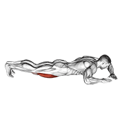 Animación de lying (side) quads stretch