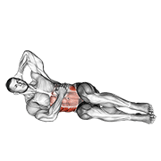Animación de oblique crunches floor