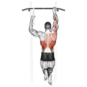 Animación de one arm chin-up