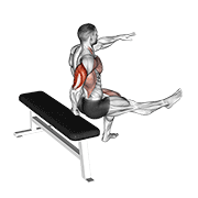 Animación de one arm dip