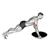 Animación de push-up (bosu ball)