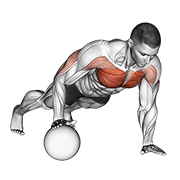 Animación de push-up medicine ball