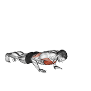 Animación de raise single arm push-up