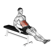 Animación de seated leg raise