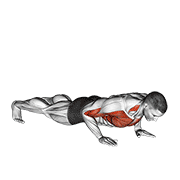 Animación de shoulder tap push-up