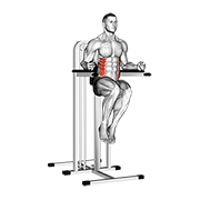 Animación de side hip (on parallel bars)
