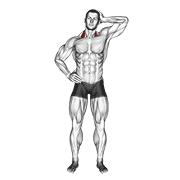 Animación de side push neck stretch