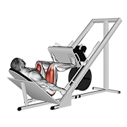 Animación de sled 45в° leg wide press
