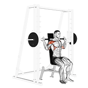 Animación de smith behind neck press