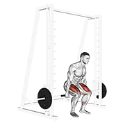 Animación de smith hack squat