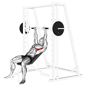 Animación de smith incline shoulder raises