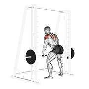 Animación de smith rear delt row