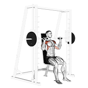 Animación de smith seated shoulder press