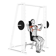 Animación de smith shoulder press