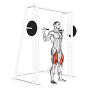 Animación de smith squat