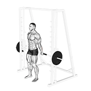 Animación de smith standing back wrist curl