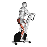 Animación de stationary bike walk
