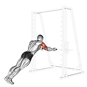 Animación de triceps press